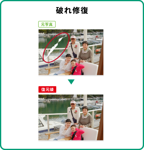 破れ修復